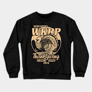 Thanksgiving Day Turkey Drop WKRP in Cincinnati Vintage Retro Funny Gift Crewneck Sweatshirt